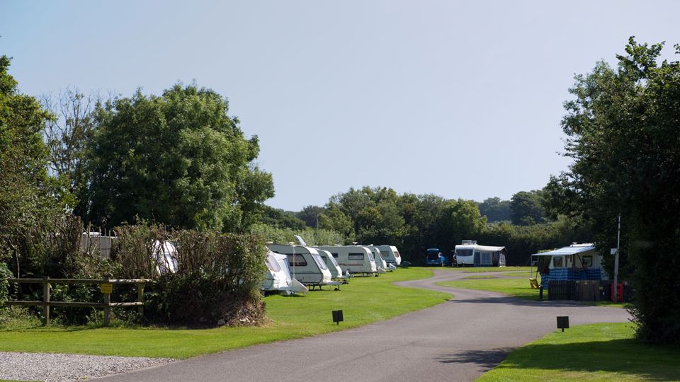 Touring pitches along the track