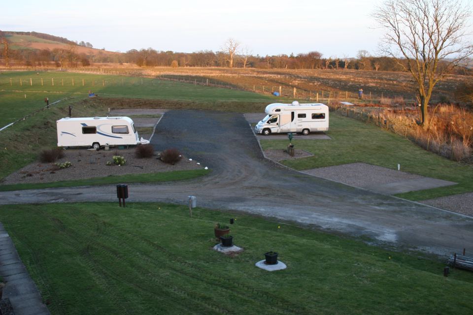 Serviced pitches on the hill