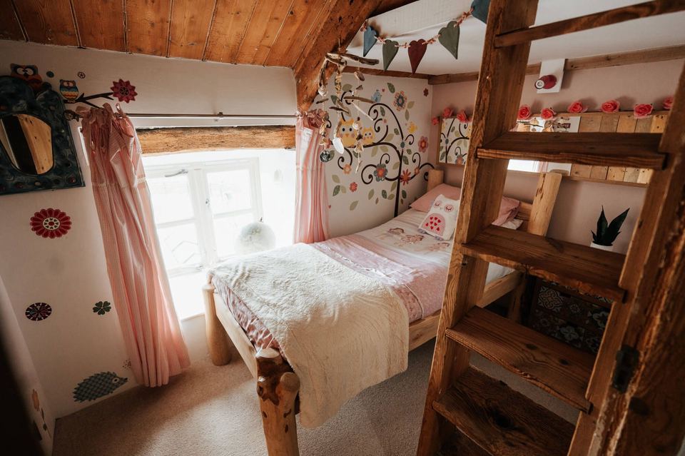 Child's bedroom with ladder