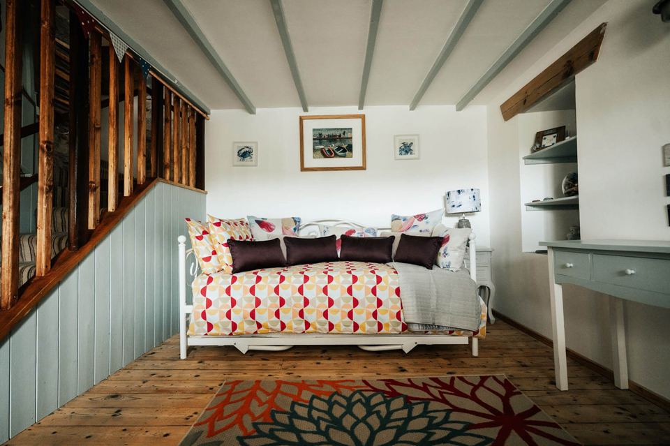 Day bed in the farmhouse