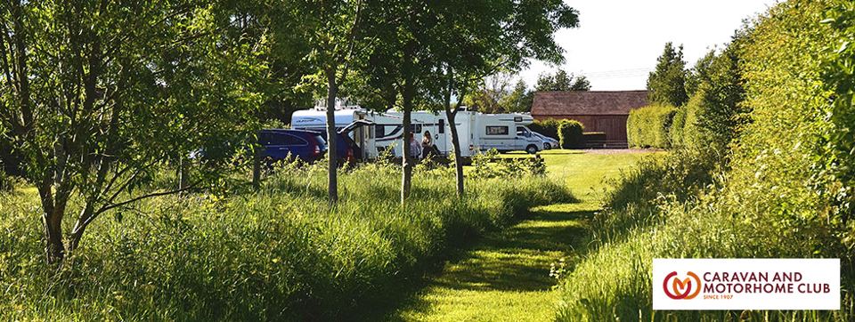 Vans beyond the mown path