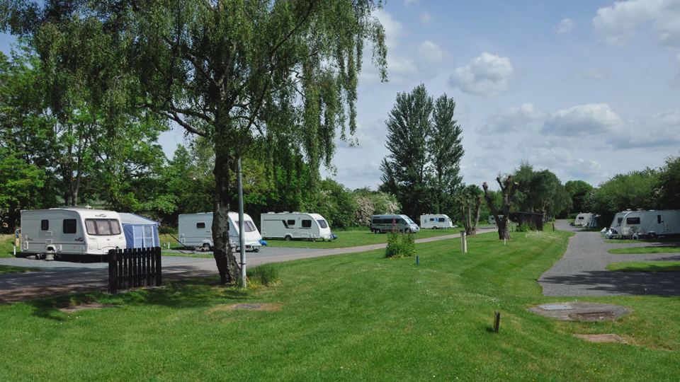 Pitches on the lawn