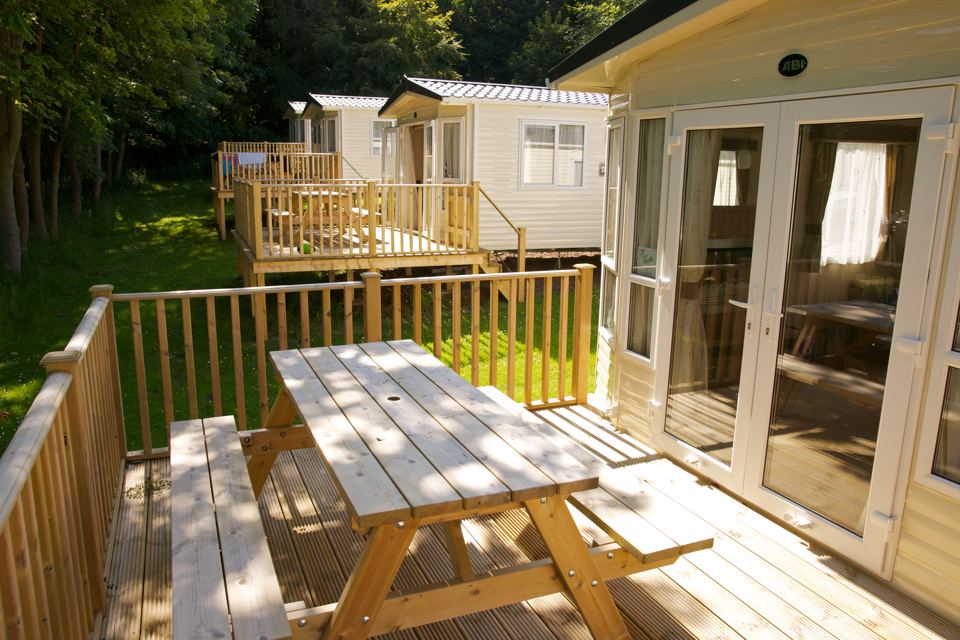 Holiday home with decking
