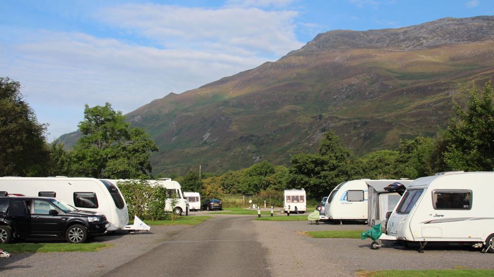 Tourers on hardstanding