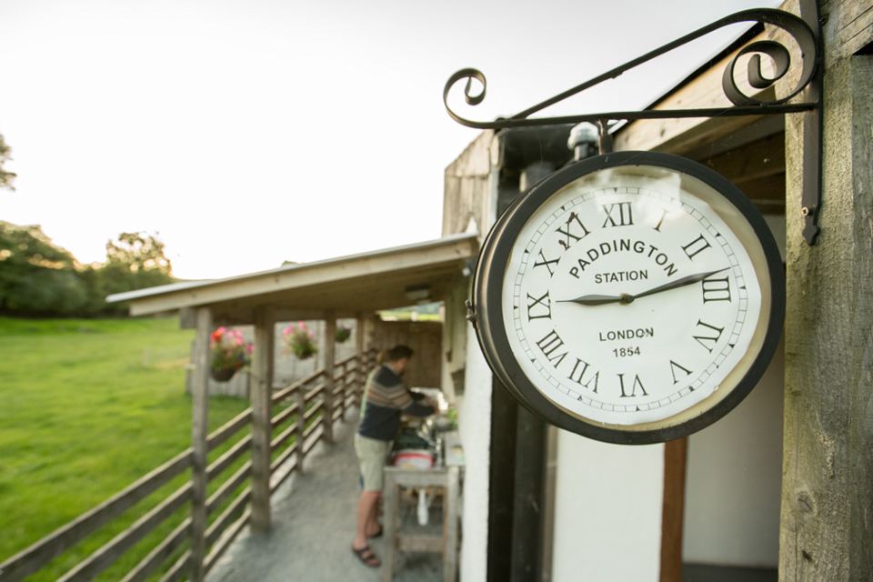 Veranda and station clock