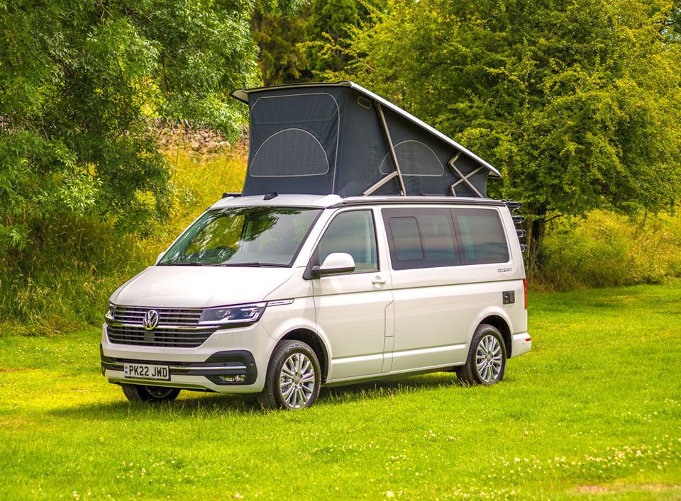 Campervan on the grass