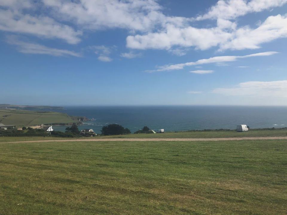 Coast and sea from the field
