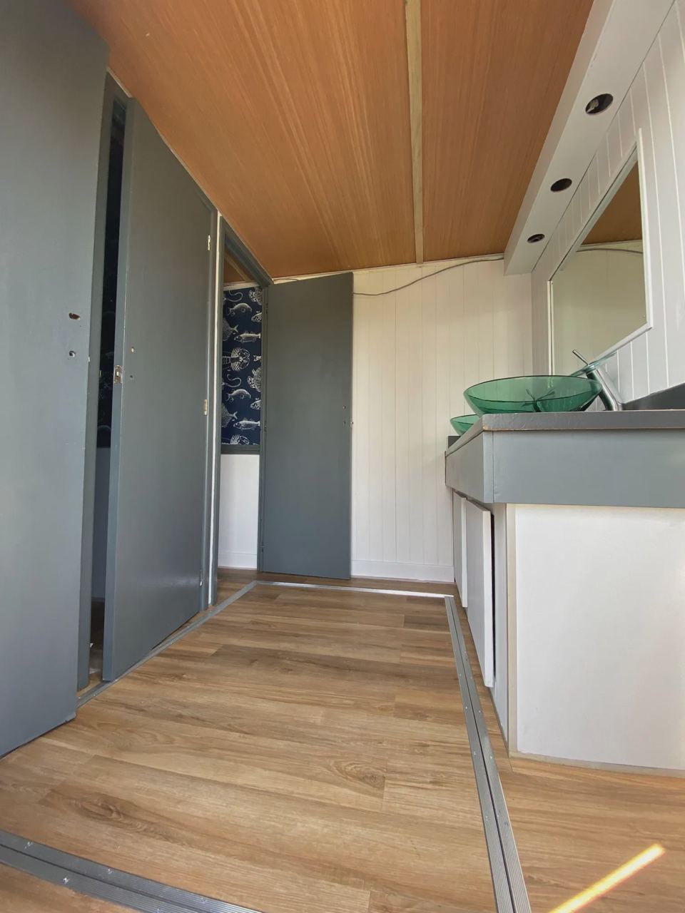 Inside the campsite block