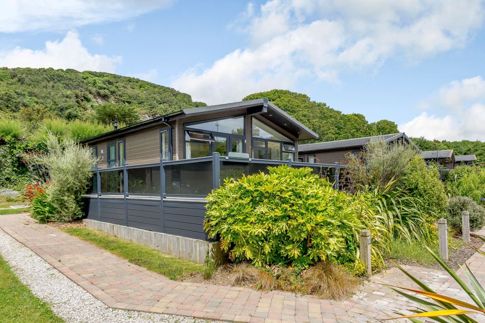 Lodge with decking