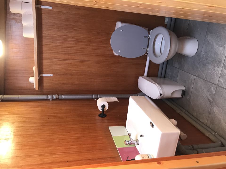 Toilet and basin cubicle