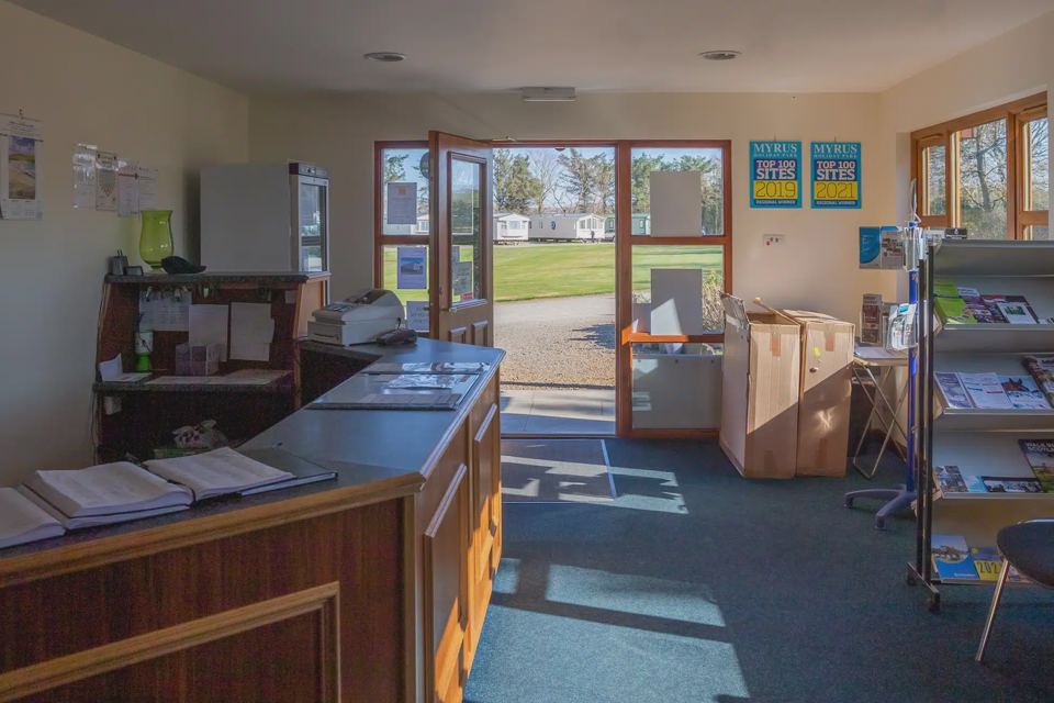 Reception and information area