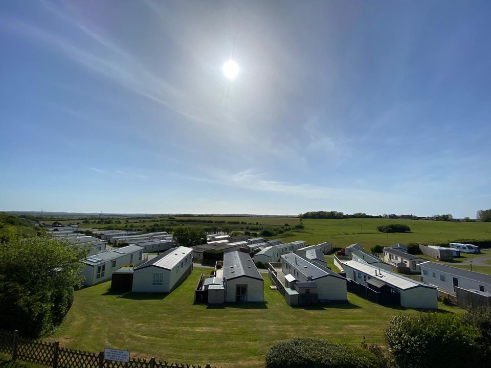 Static caravans from above