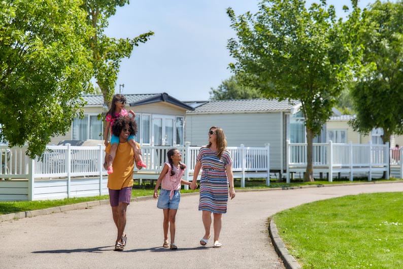 Caravans along the park road