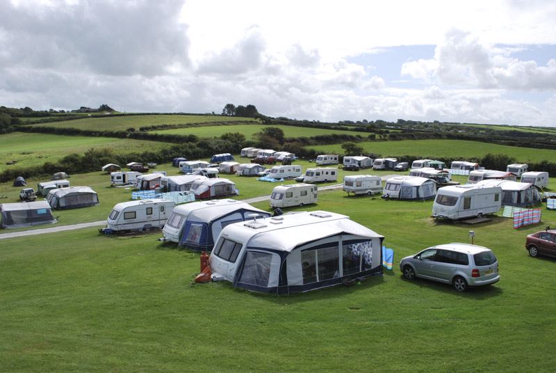 Touring pitches on the grass