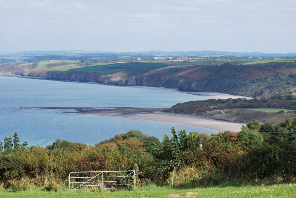 Bay seen from the field