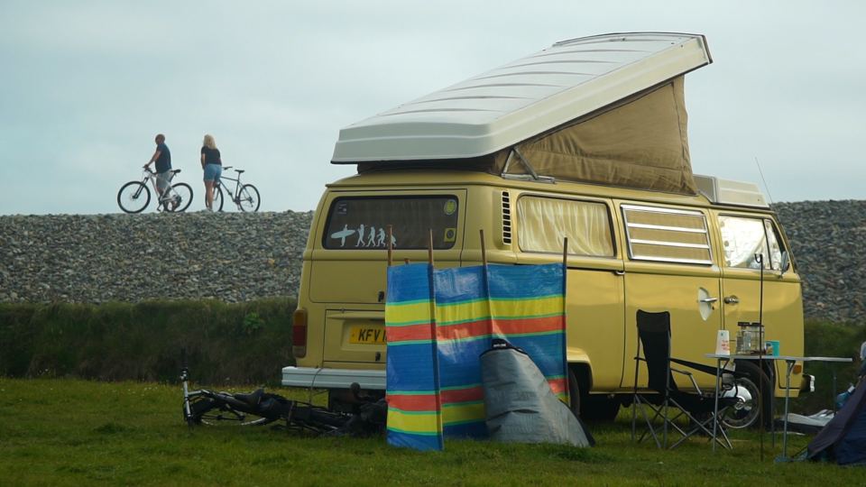 Campervan on the grass