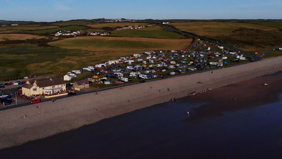 Site from above beside the beach