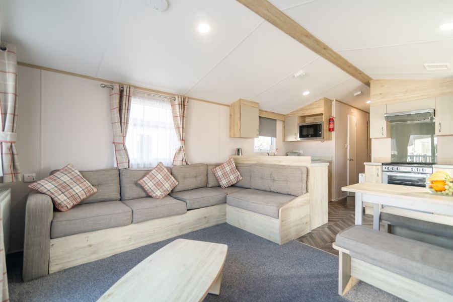 Caravan living area