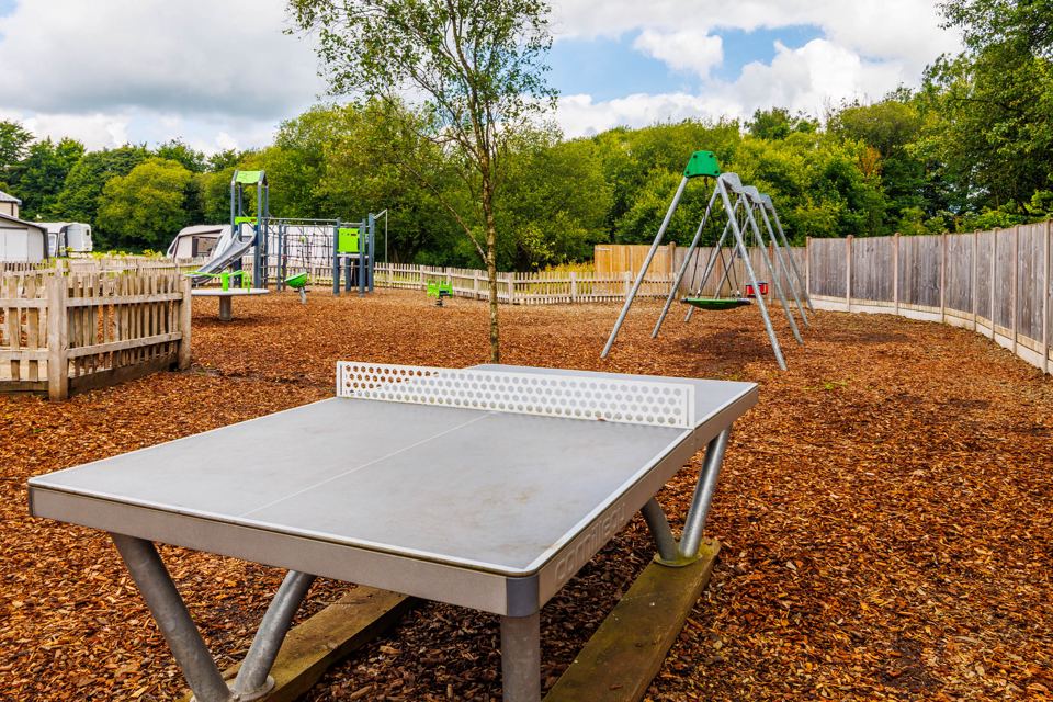 Play area with table tennis