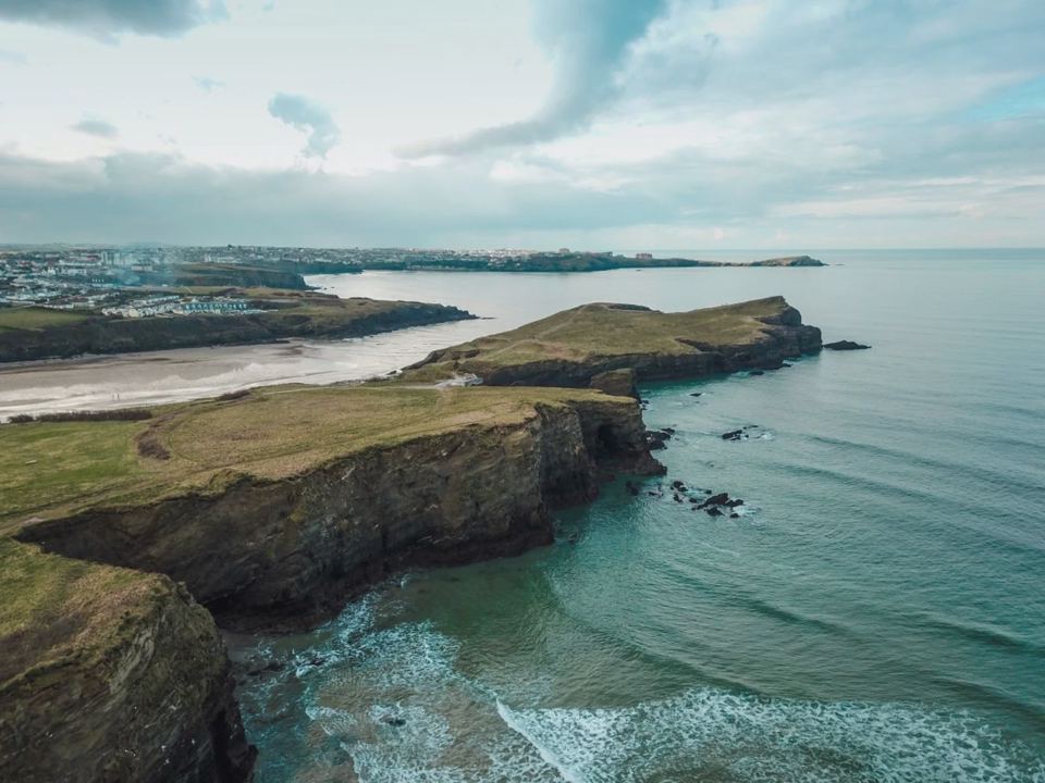 Aerial view of the headland