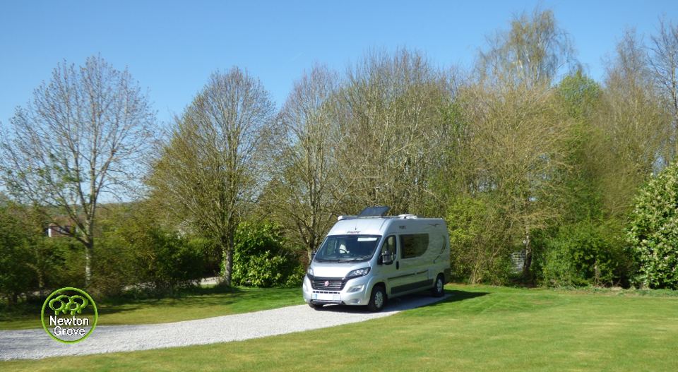 Motorhome on a hardstanding