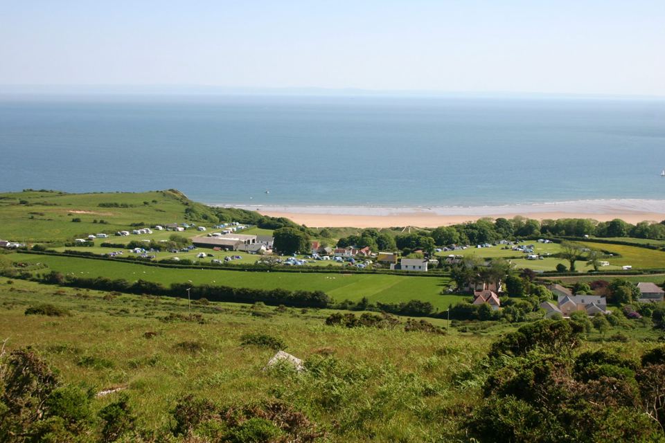 Site in the valley above the bay