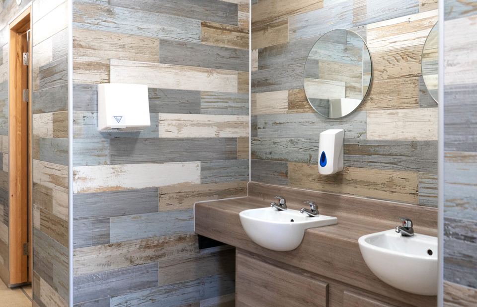 Modern washroom basins
