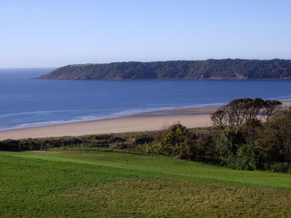 View over Oxwich Bay