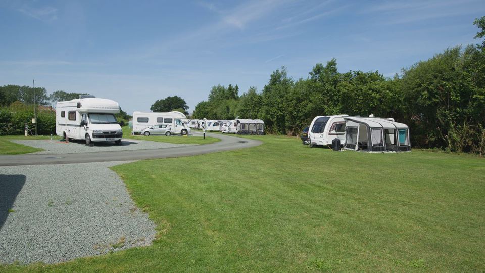 Hardstanding and grass pitches