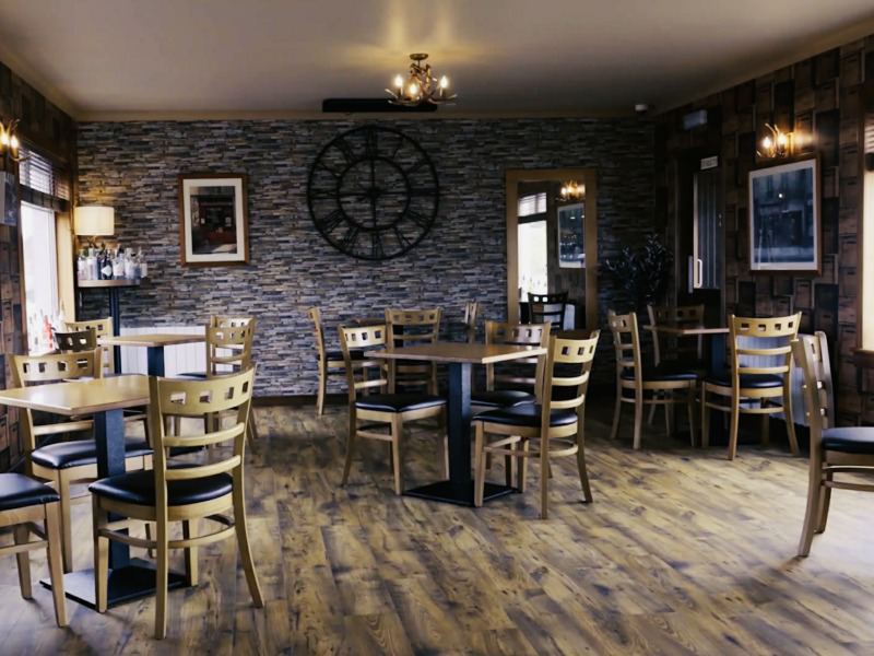 Inside the restaurant