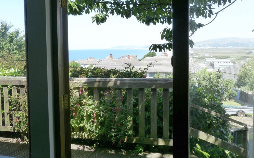 Sea view from a caravan