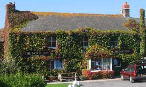 Front of The North Inn in ivy