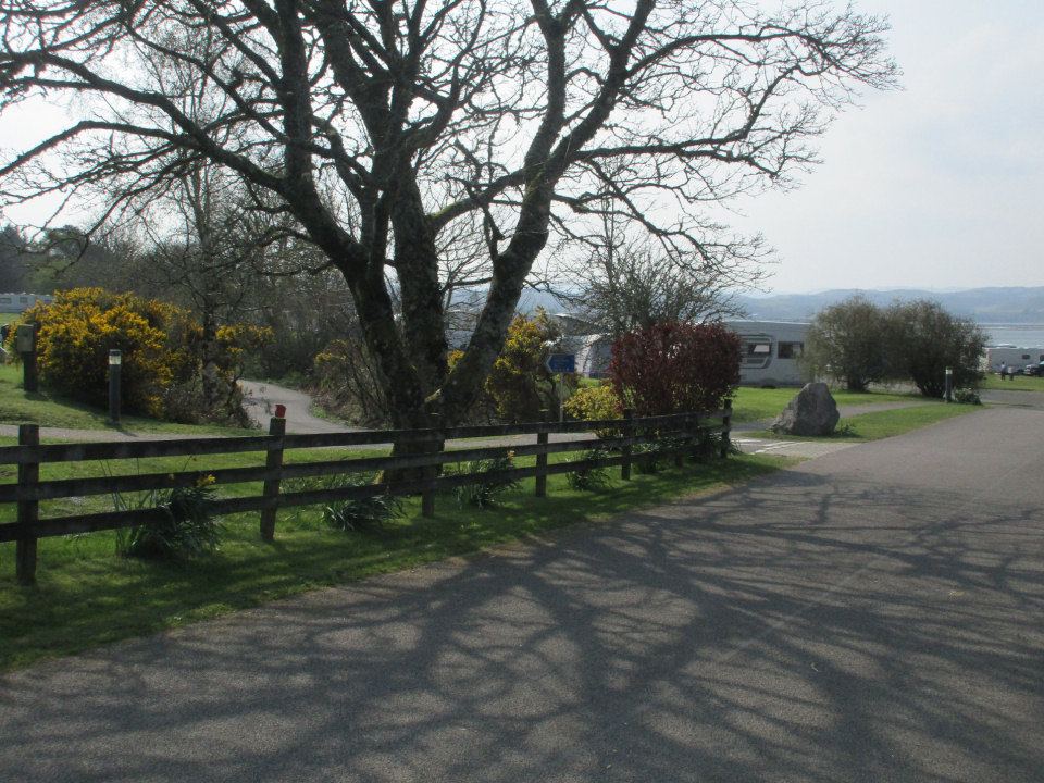 Park road above the bay
