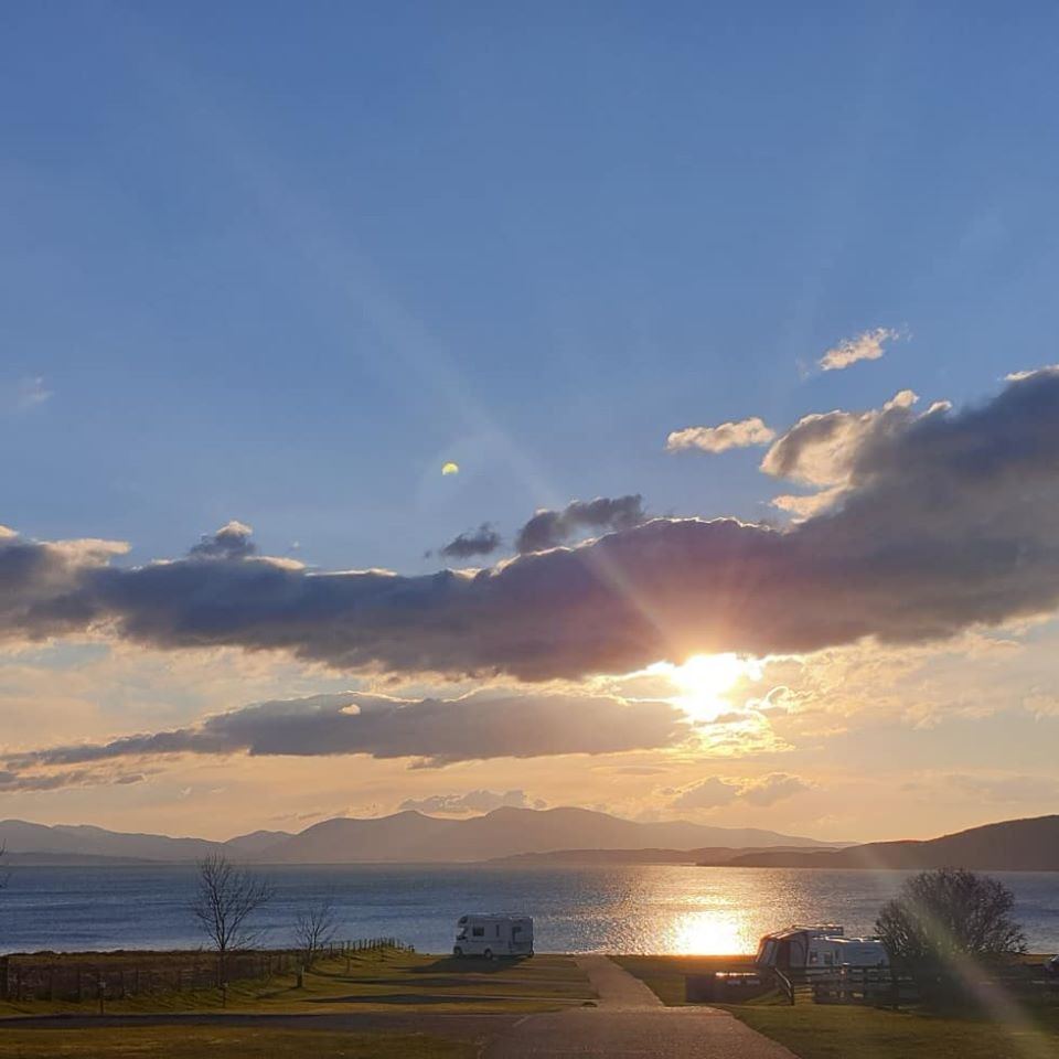 Sunset towards Mull