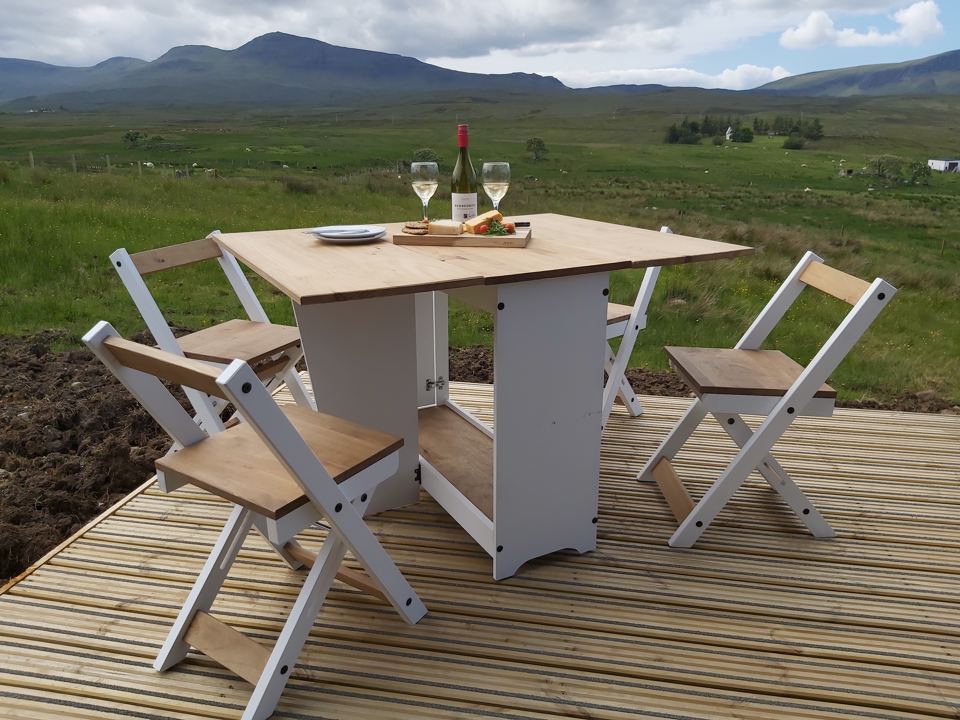 Decking table with a view