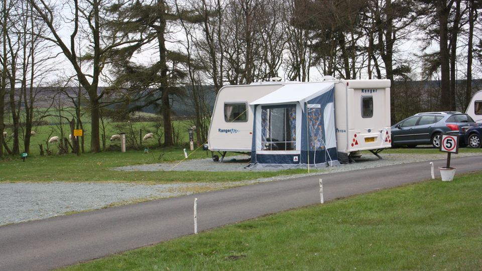 Pitch beside the roadway