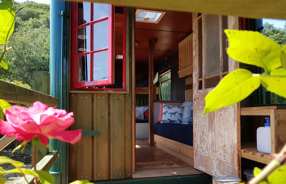 Inside the horse lorry