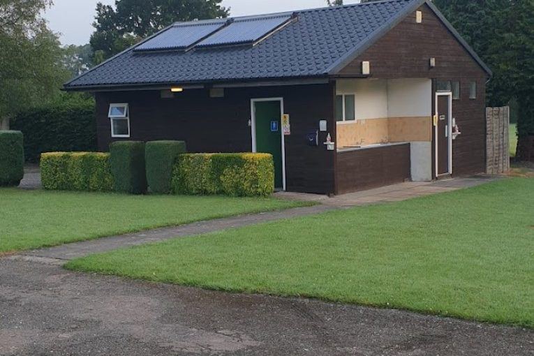 Toilet and shower block