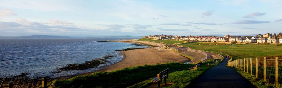Coast path towards Heysham
