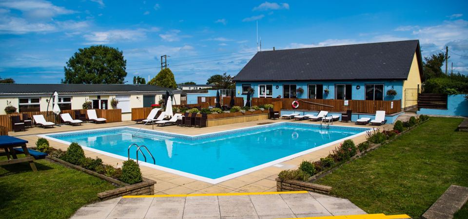 Heated outdoor pool