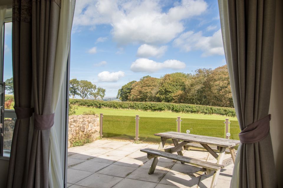 Patio view over fields