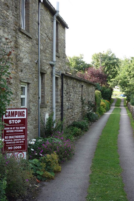Lane beside the tea room