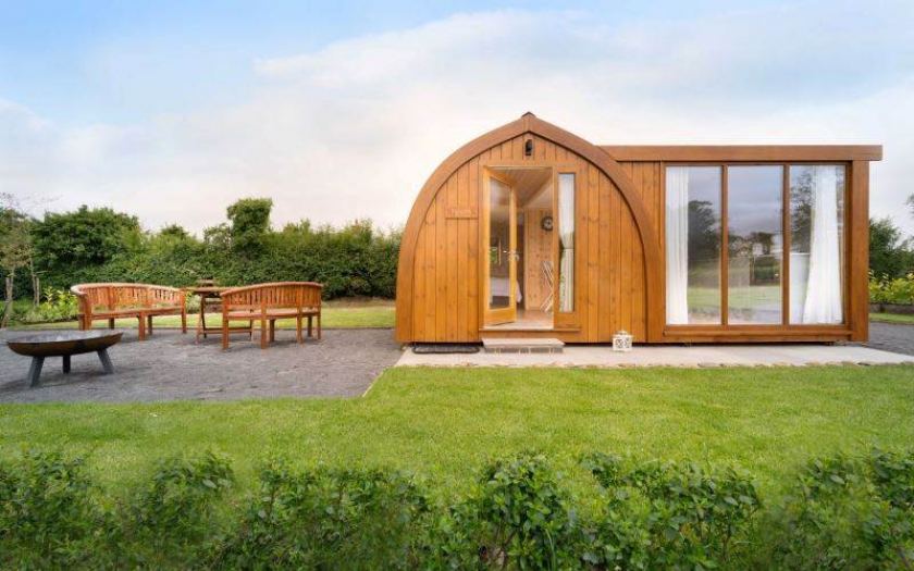Pod with garden and fire pit