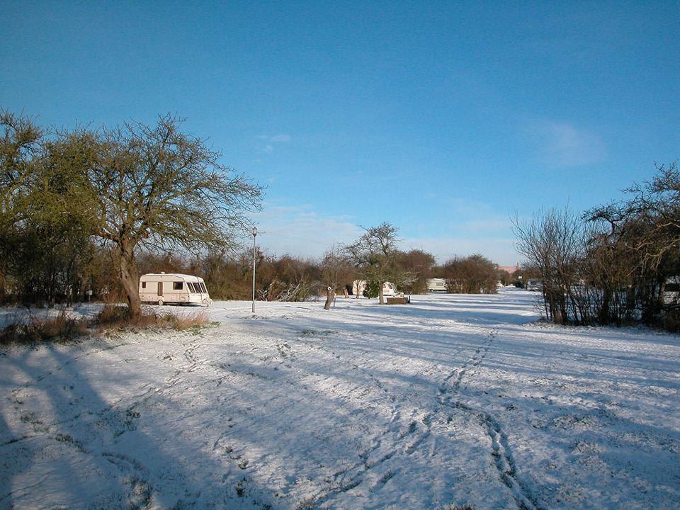 Pitches under snow