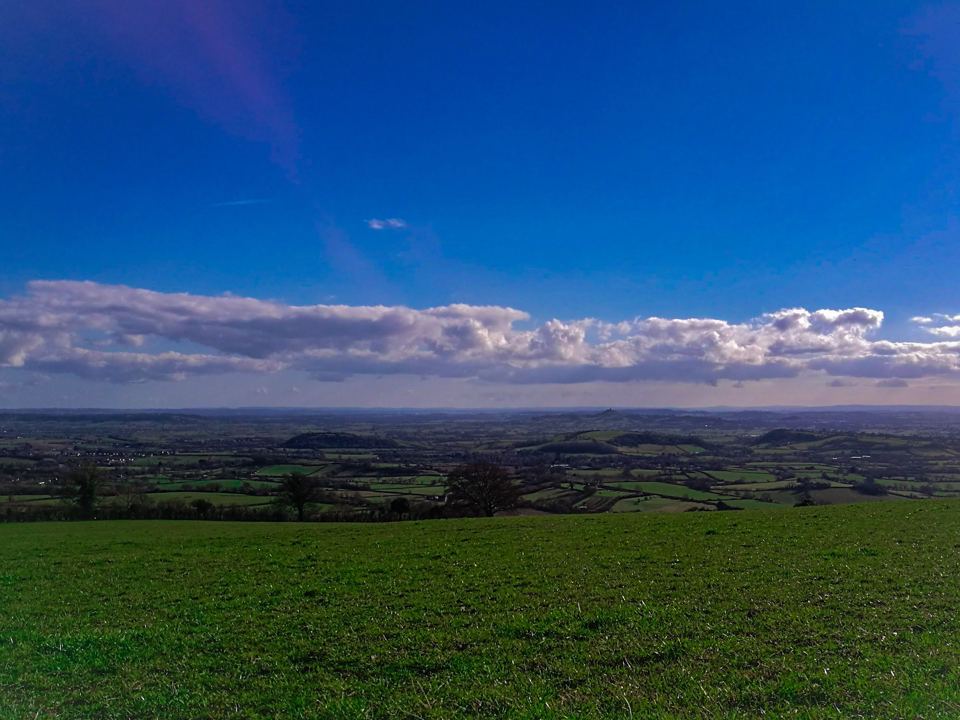 View over the Somerset Levels