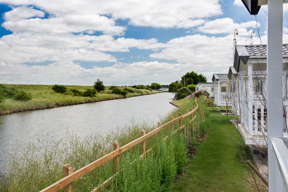 Caravans along the water channel