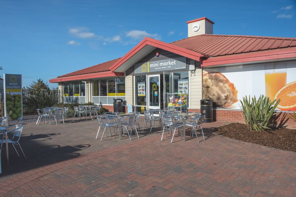 Mini market and terrace