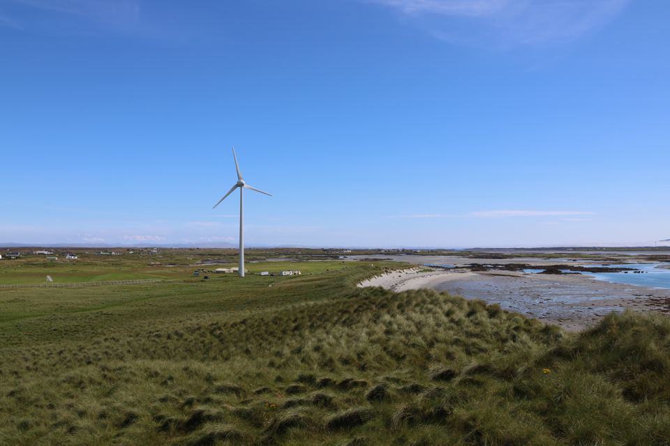 Dunes and beach beside the site
