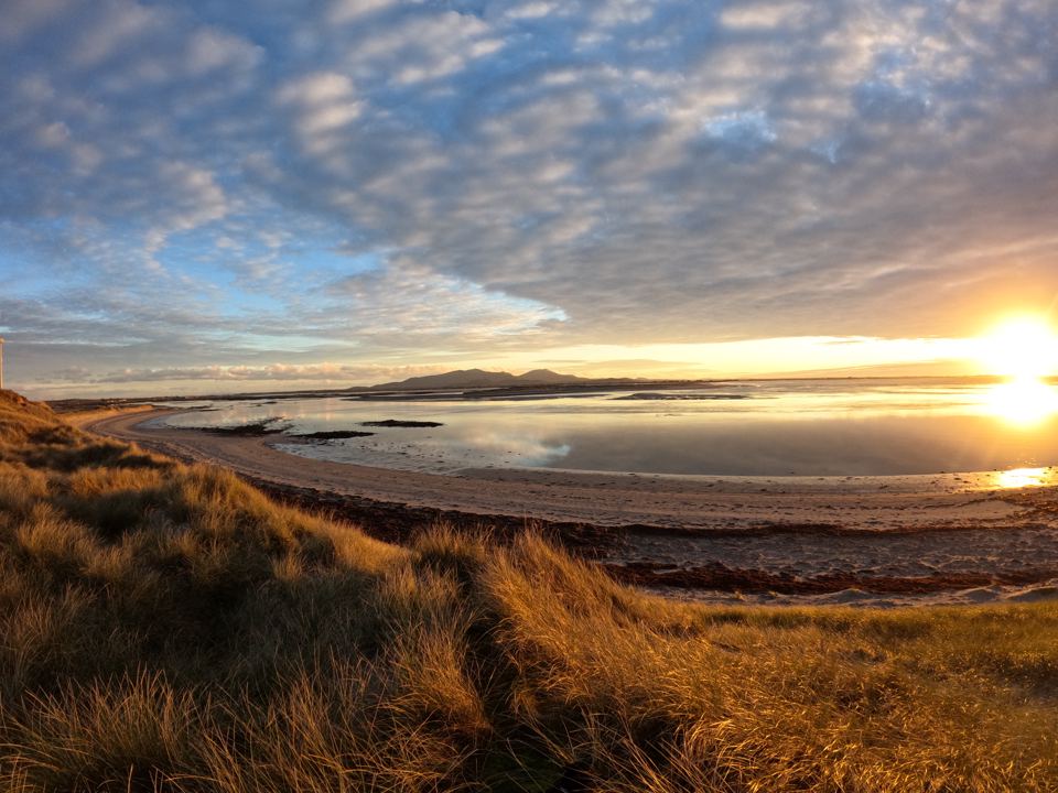 Sunset over the sands