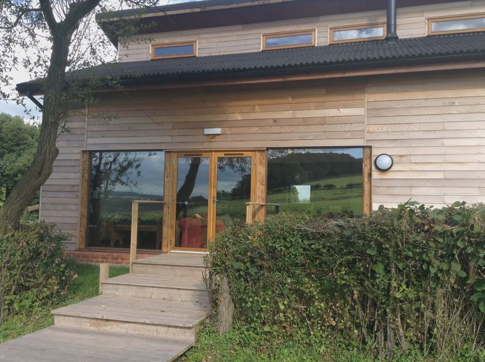 Tylau Lodge from the garden